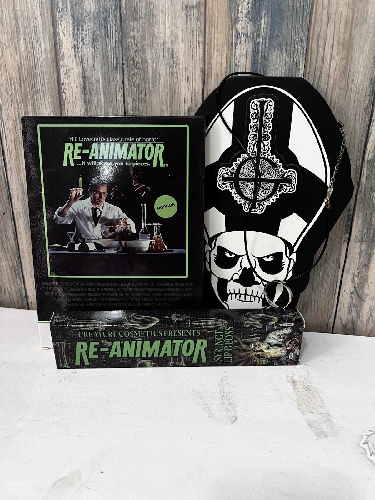 Ghost band And Reanimator Movie Makeup Pallets Plus Lip Gloss. All New