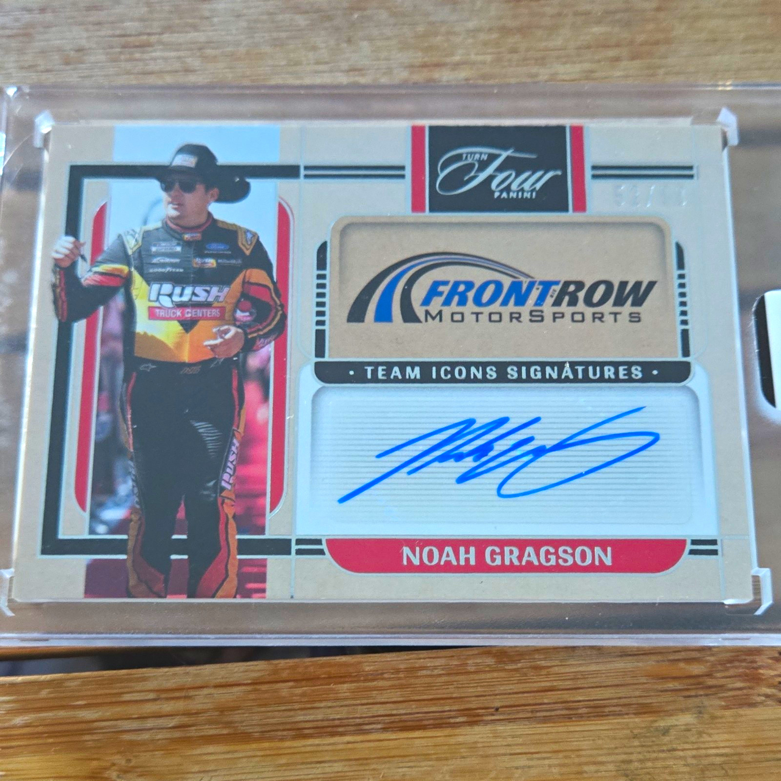 2023 Panini Turn Four NASCAR Noah Gragson Team Icons Signatures TM-NG Auto /50 2023 Panini Turn Four NASCAR Noah Gragson Team Icons Signatures TM-NG Auto /50