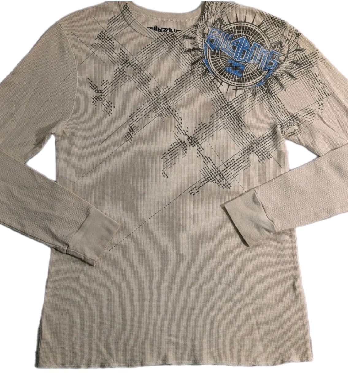 Vtg Billabong Thermal Long Sleeve Shirt Men\'s Sz Large Graphic Skate Surf Y2K Vtg Billabong Thermal Long Sleeve Shirt Men\'s Sz Large Graphic Skate Surf Y2K