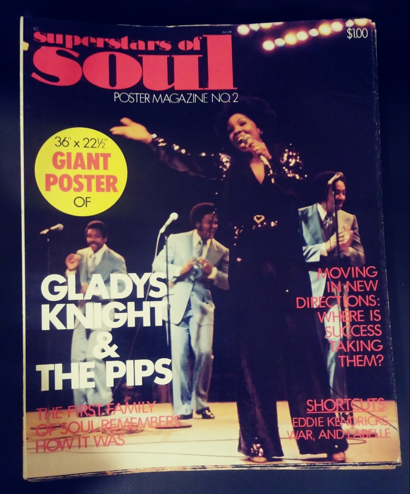 Vintage Poster Magazine Superstars Of Soul #2 Gladys Knight & The Pips 143 Vintage Poster Magazine Superstars Of Soul #2 Gladys Knight & The Pips 143