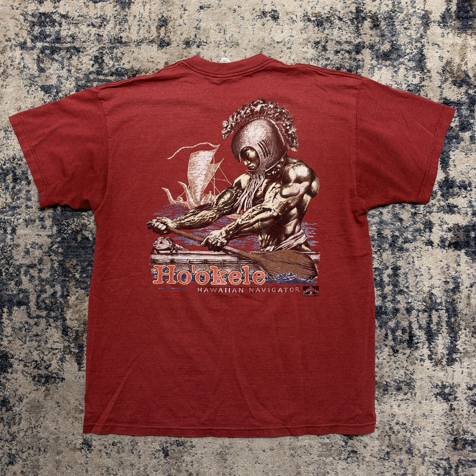 Vintage 1998 Hawaiian Strength T Shirt XL Red Hookele Warrior Fruit Of The Loom Vintage 1998 Hawaiian Strength T Shirt XL Red Hookele Warrior Fruit Of The Loom