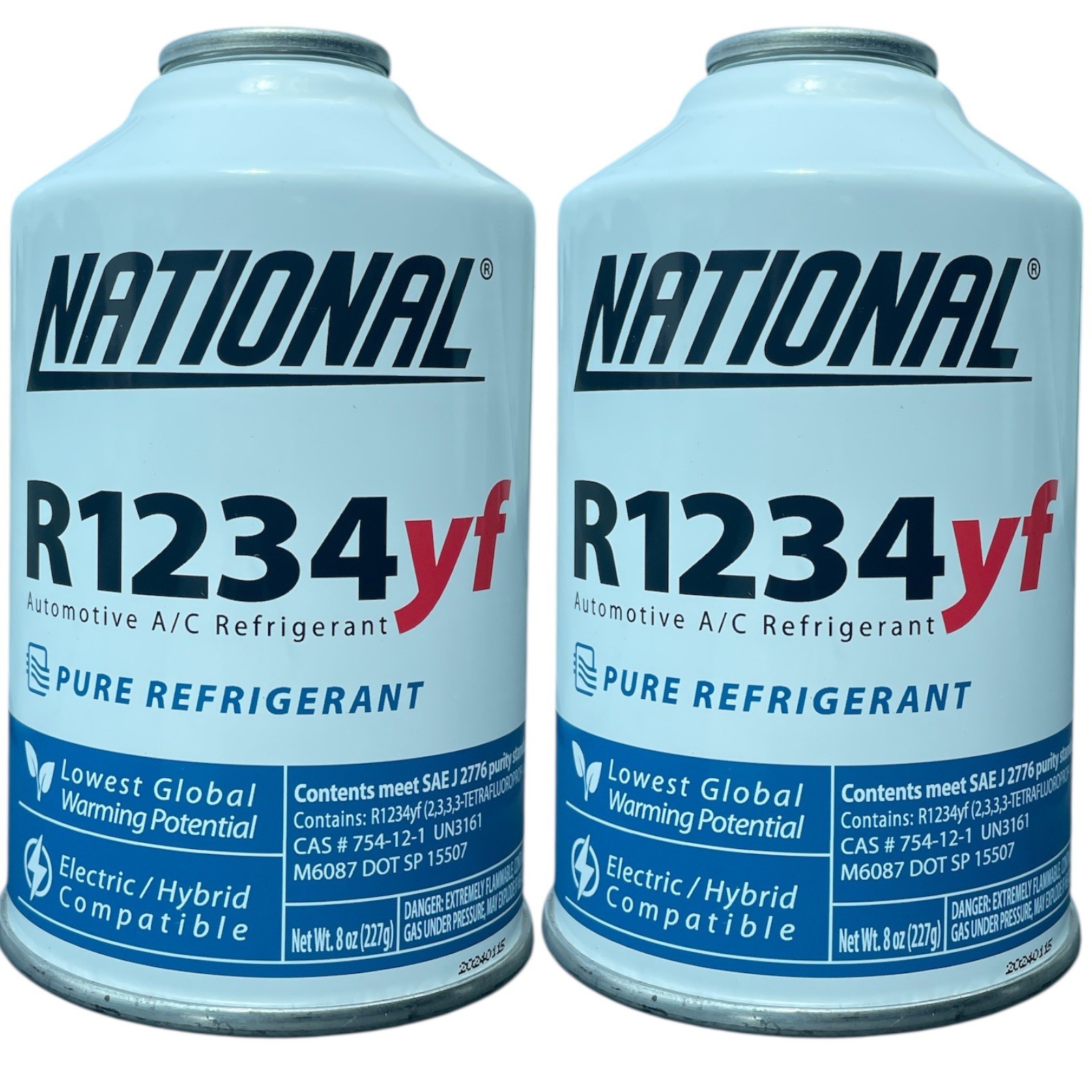 National R1234yf Refrigerant Automotive A/C Recharge 8oz Self Sealing Can 2 Pack National R1234yf Refrigerant Automotive A/C Recharge 8oz Self Sealing Can 2 Pack
