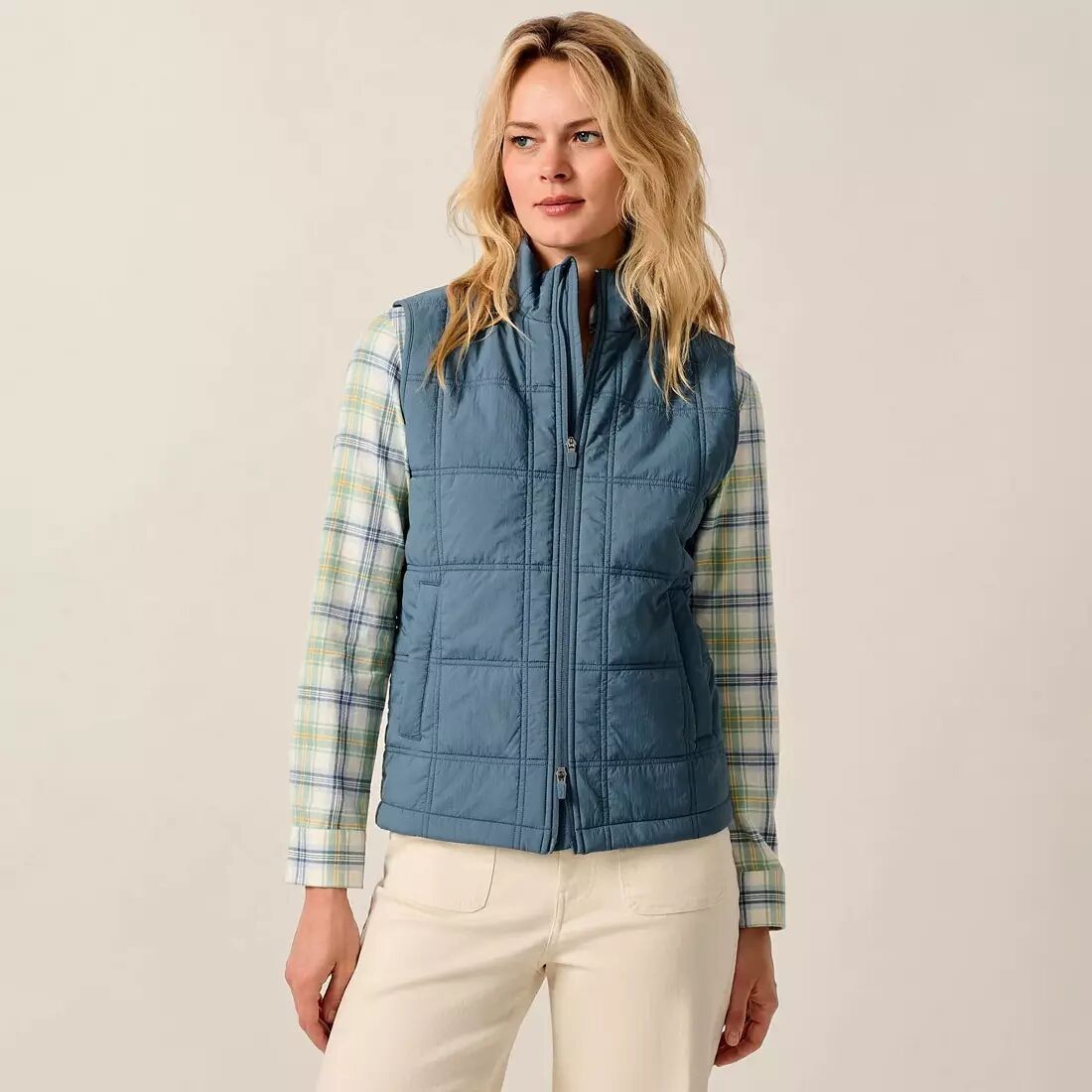 NEW $198 JOHNNIE-O WOMEN\'S FAY QUILTED GOLF VEST SZ M MEDIUM