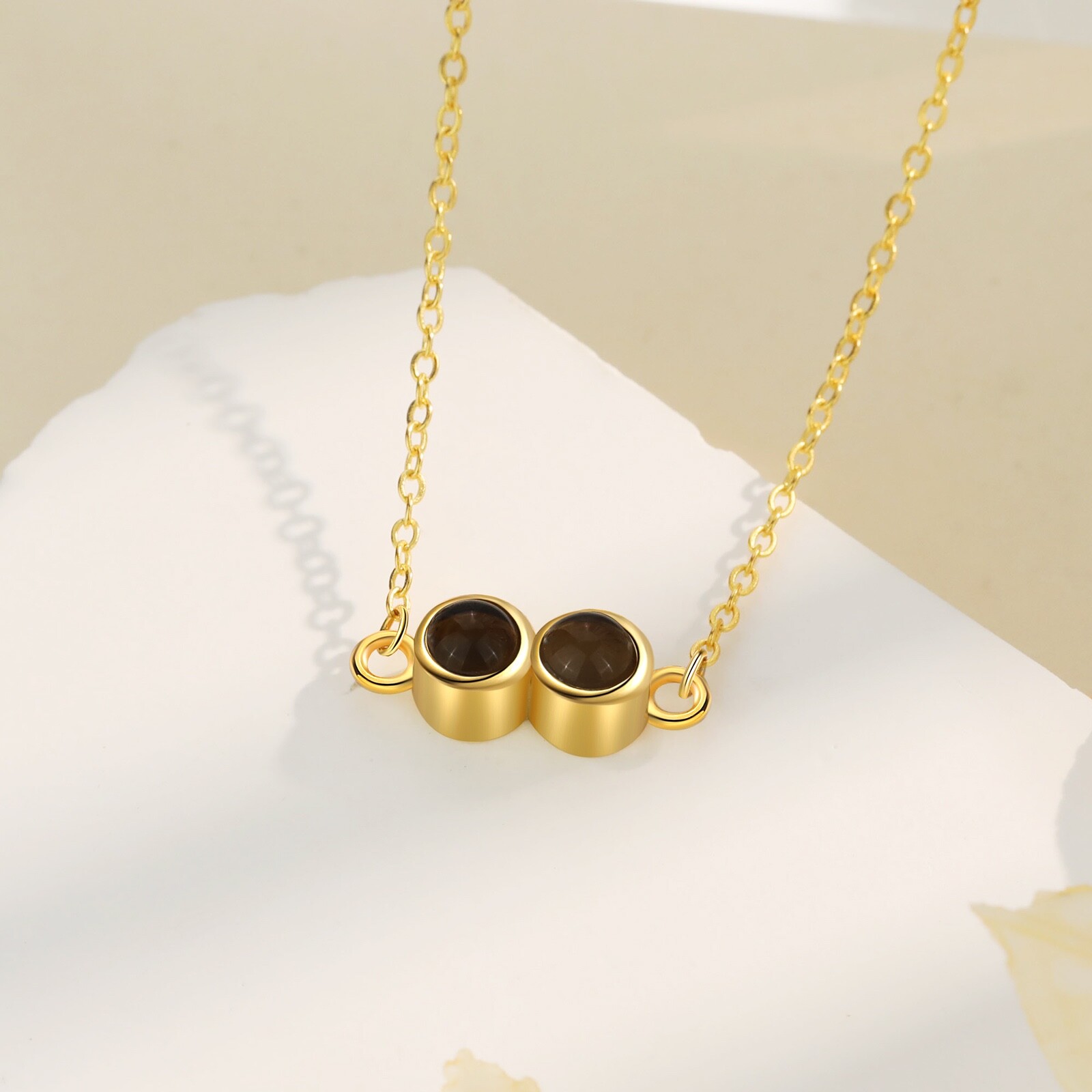 Personalized Double Photo Projection Necklace – A Unique Keepsake
