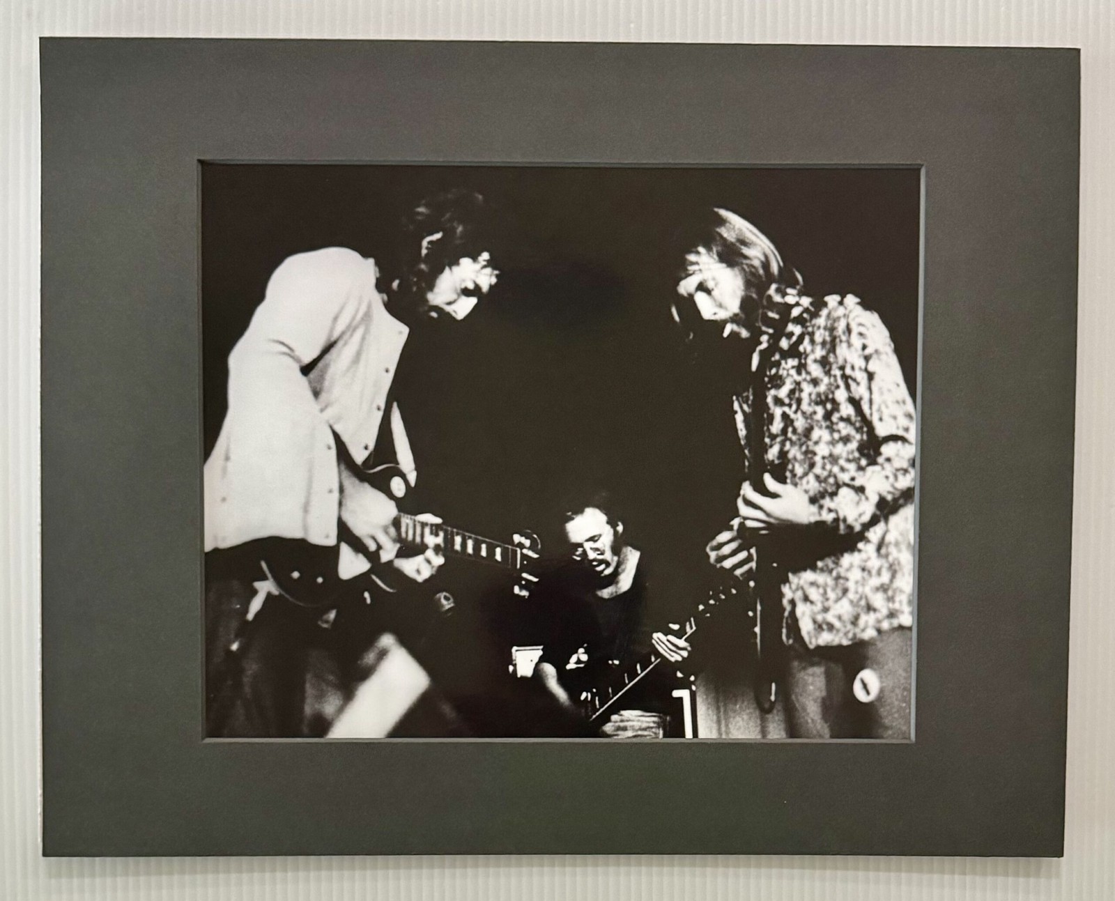 Derek & the Dominos Eric Clapton Duane Allman 1970 Tampa Florida Matted Photo...