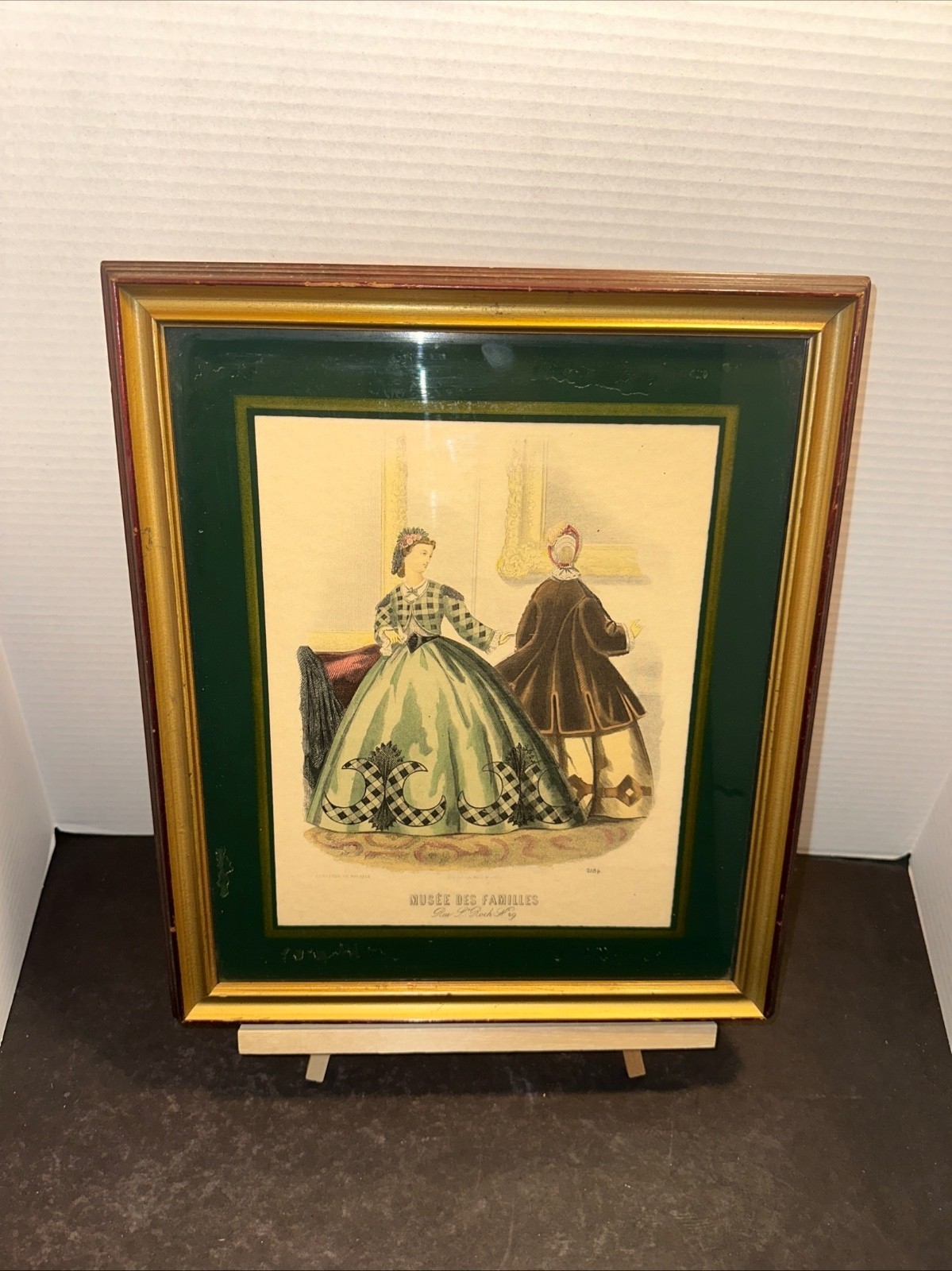 Vintage Musee des Familles 2184 French fashion framed print 14 x 12 Vintage Musee des Familles 2184 French fashion framed print 14 x 12
