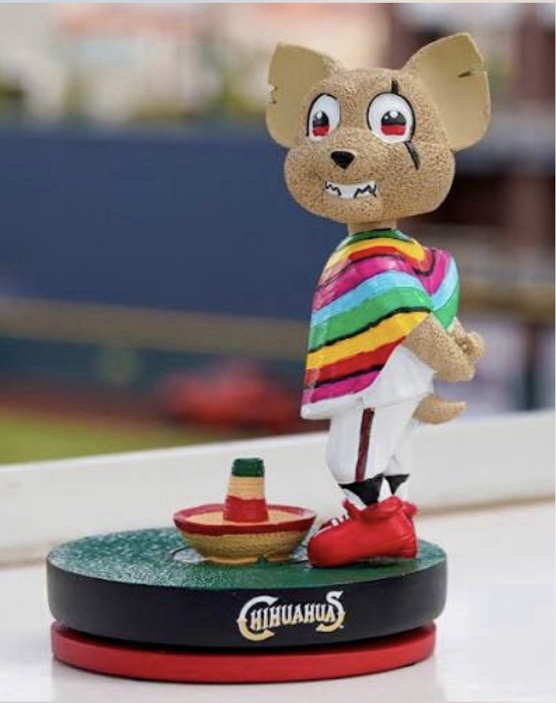El Paso Chihuahuas Chico Hat Dance Bobblehead Collectible Figure El Paso Chihuahuas Chico Hat Dance Bobblehead Collectible Figure
