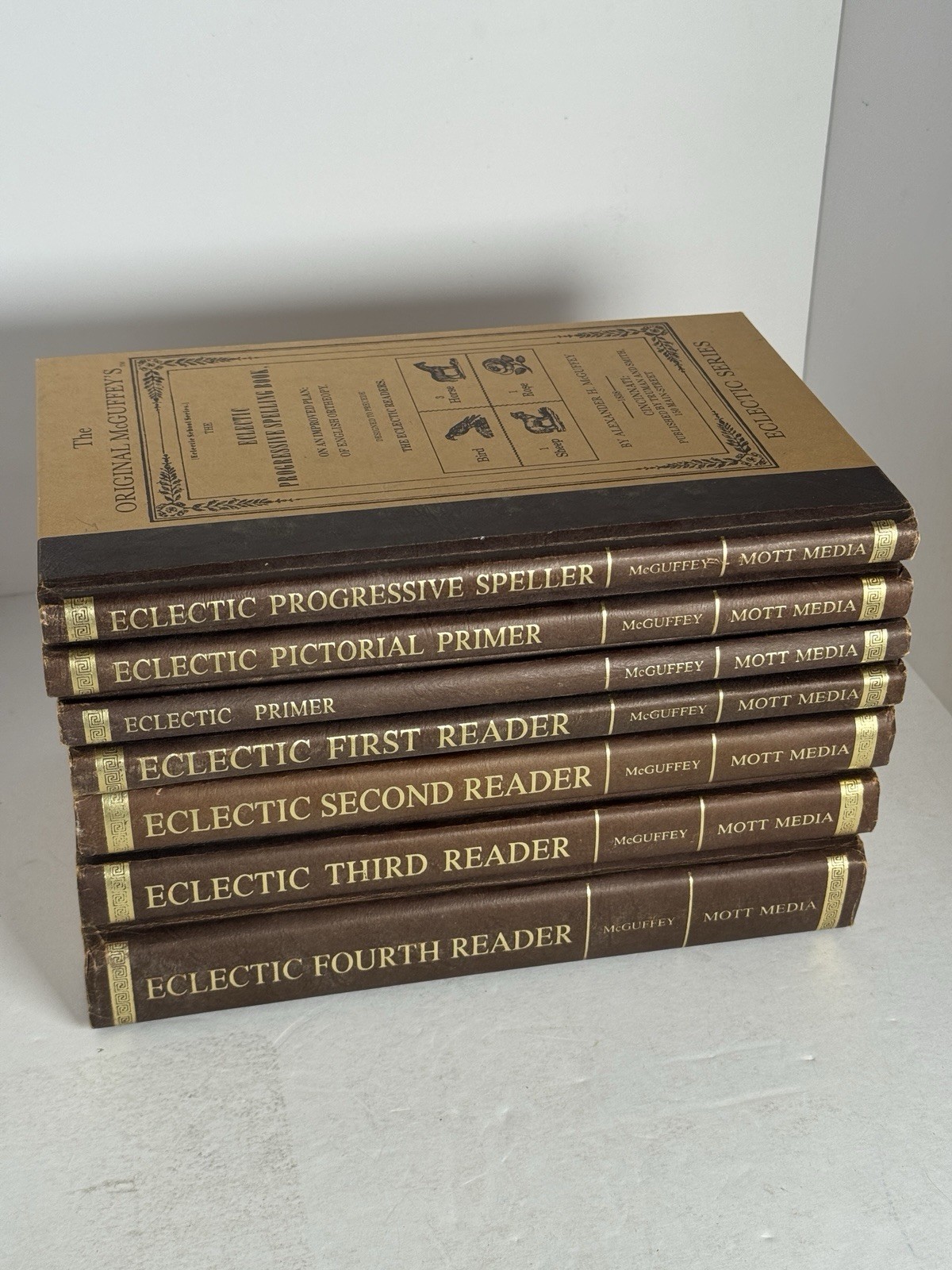 Original McGuffey’s Eclectic Readers 7 Book Set Mott Media Hardcover Homeschool
