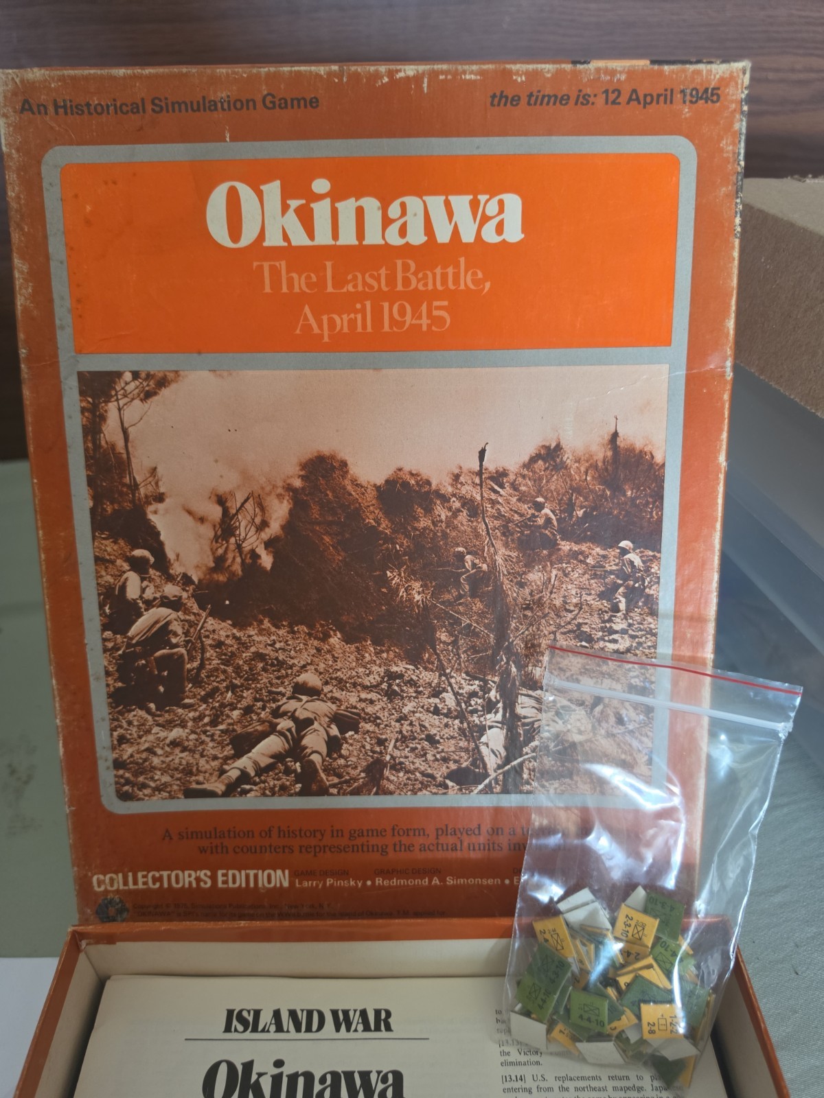 SPI Wargame Okinawa The Last Battle April 1945 Collectors Edition Box Game SPI Wargame Okinawa The Last Battle April 1945 Collectors Edition Box Game