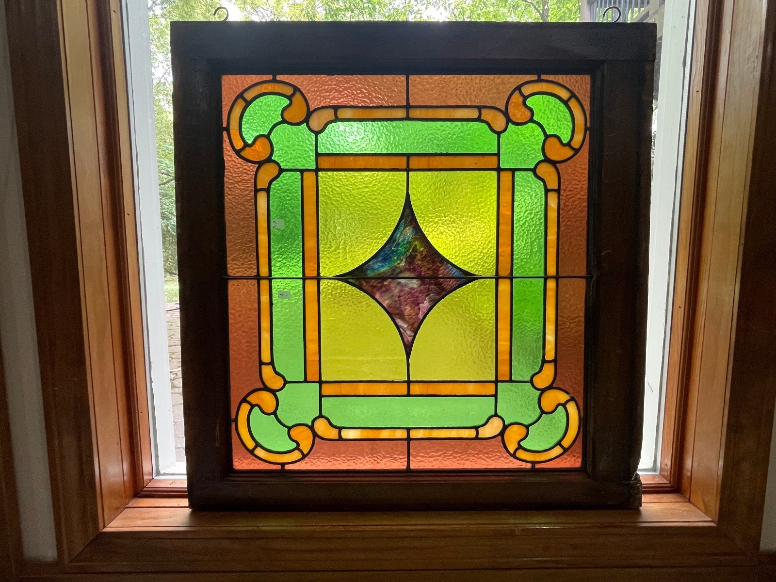 Antique STAINED GLASS WINDOW - ARCHITECTURAL SALVAGE 27\ Antique STAINED GLASS WINDOW - ARCHITECTURAL SALVAGE 27\