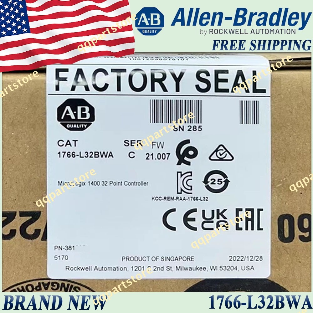 New Original Sealed 1766-L32BWA/C MicroLogix 32Point Controller 1766L32BWA serC