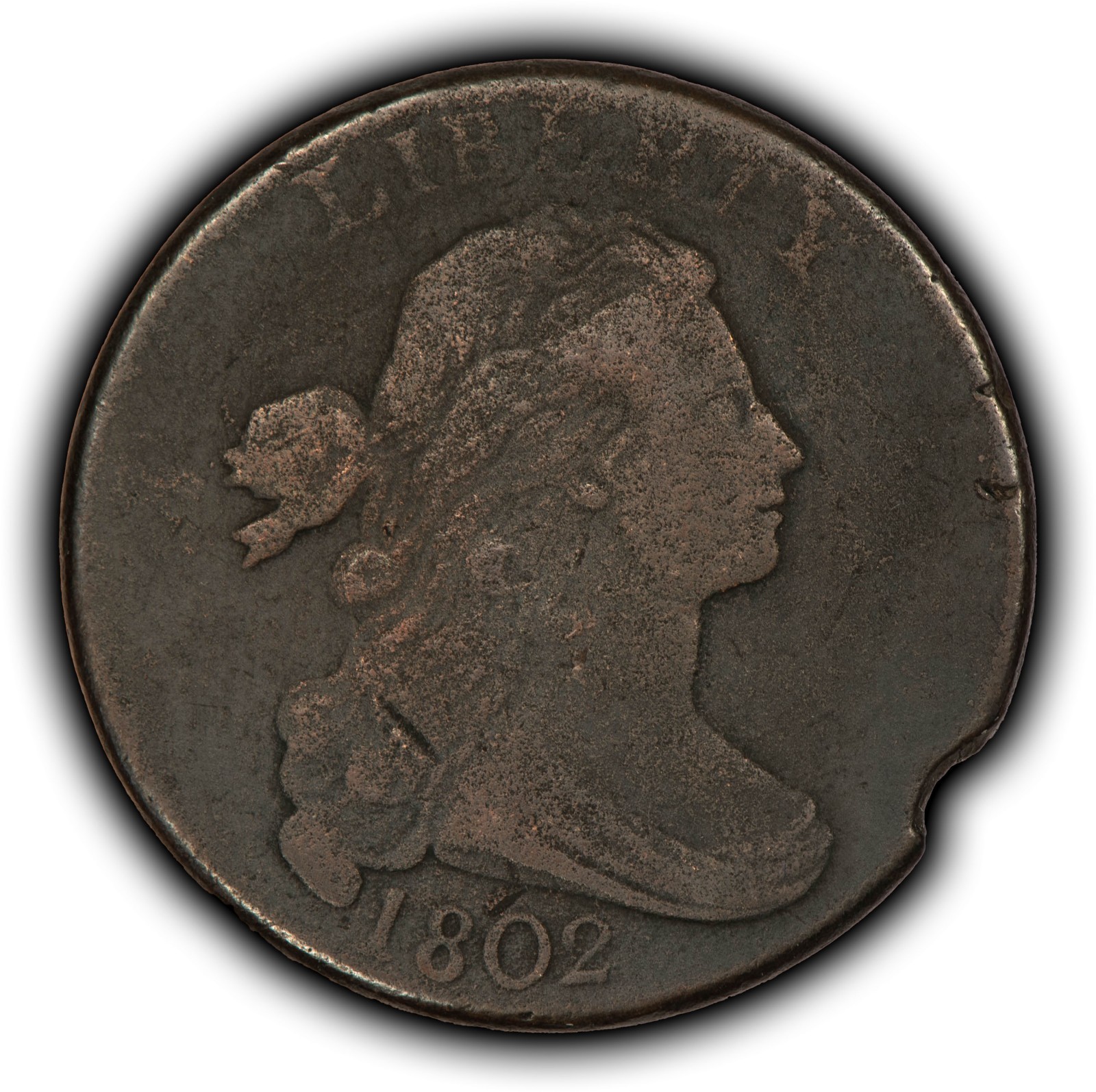 1802 1c Draped Bust Large Cent - VG Dets - SKU-Y6933