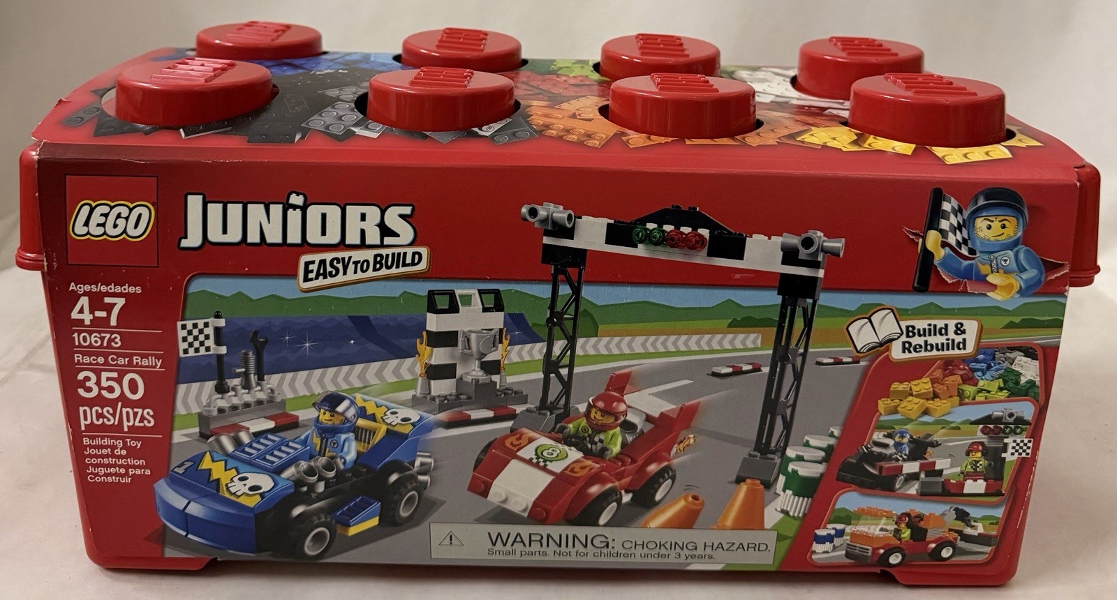 LEGO Juniors 10673 Race Car Rally 350 Pieces Brand New Sealed LEGO Juniors 10673 Race Car Rally 350 Pieces Brand New Sealed