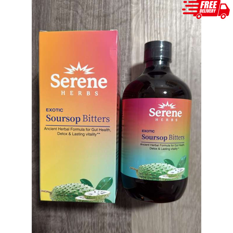 Exotic Soursop Bitters, 100% Pure Natural Organic Detox Herbs 16 oz Exotic Soursop Bitters, 100% Pure Natural Organic Detox Herbs 16 oz