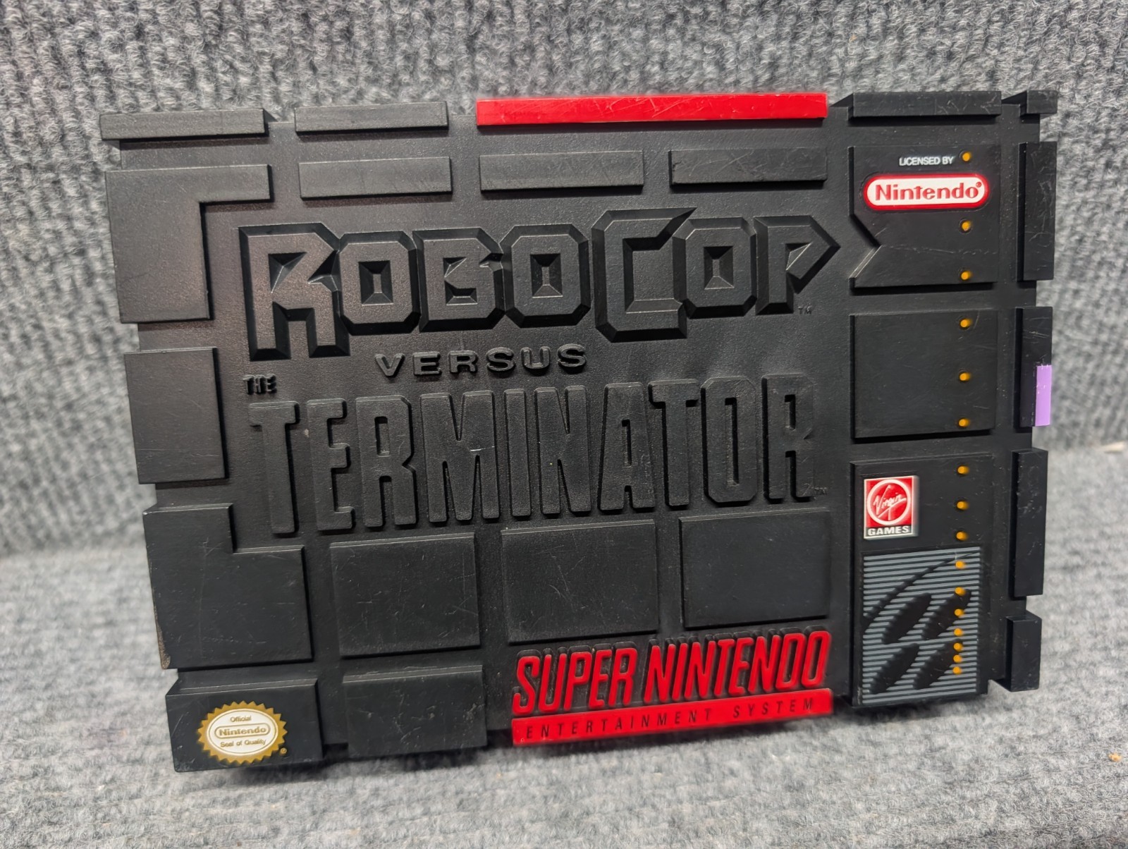 Replacement Case Only Robocop Versus The Terminator Super Nintendo SNES Display Replacement Case Only Robocop Versus The Terminator Super Nintendo SNES Display