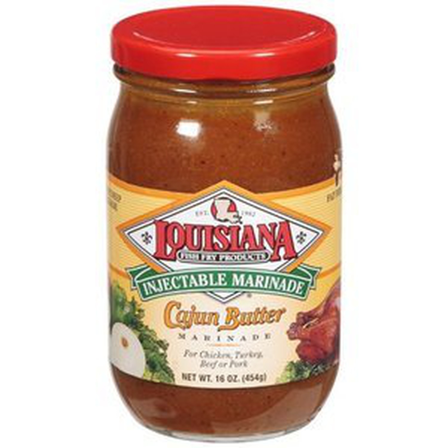 LOUISIANA Fish Fry Products Cajun Butter Injectable Marinade Refill
