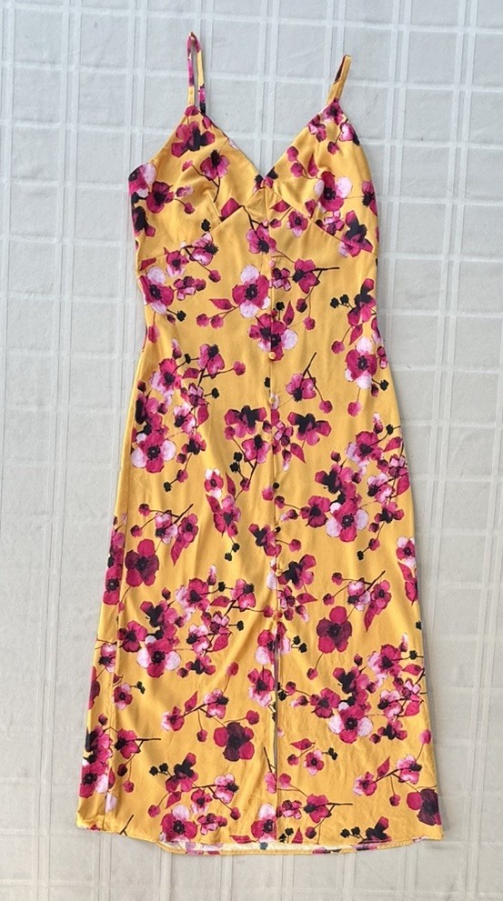 Anthropologie Hutch “Liddy” Floral Slip dress Mustard Yellow Women’s Size M Anthropologie Hutch “Liddy” Floral Slip dress Mustard Yellow Women’s Size M