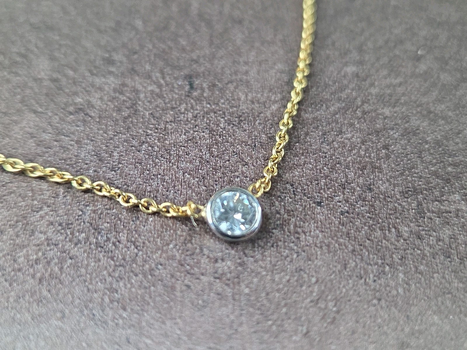 750 18K YELLOW GOLD DIAMOND NECKLACE 750 18K YELLOW GOLD DIAMOND NECKLACE