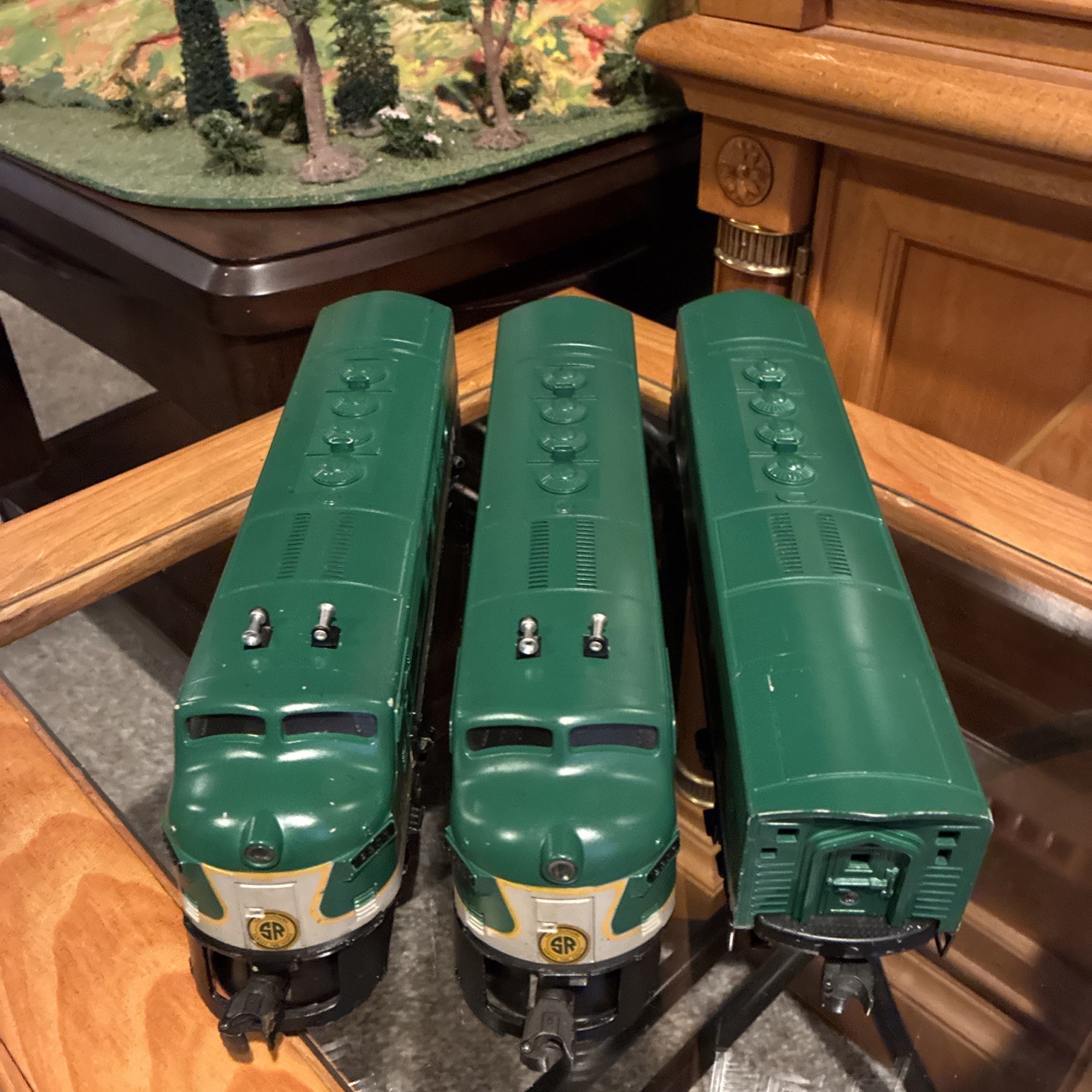 ~CLEAN & DESIRABLE~LIONEL POSTWAR 2356 SOUTHERN F3 ABA DIESELS ~C7~