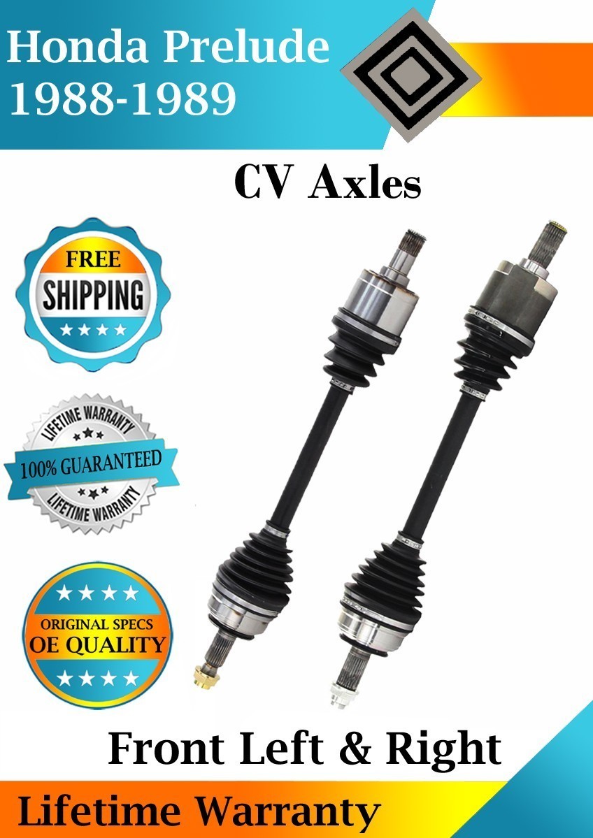 New OE Front CV Axles For 1988-1989 Honda Prelude Lifetime Warranty