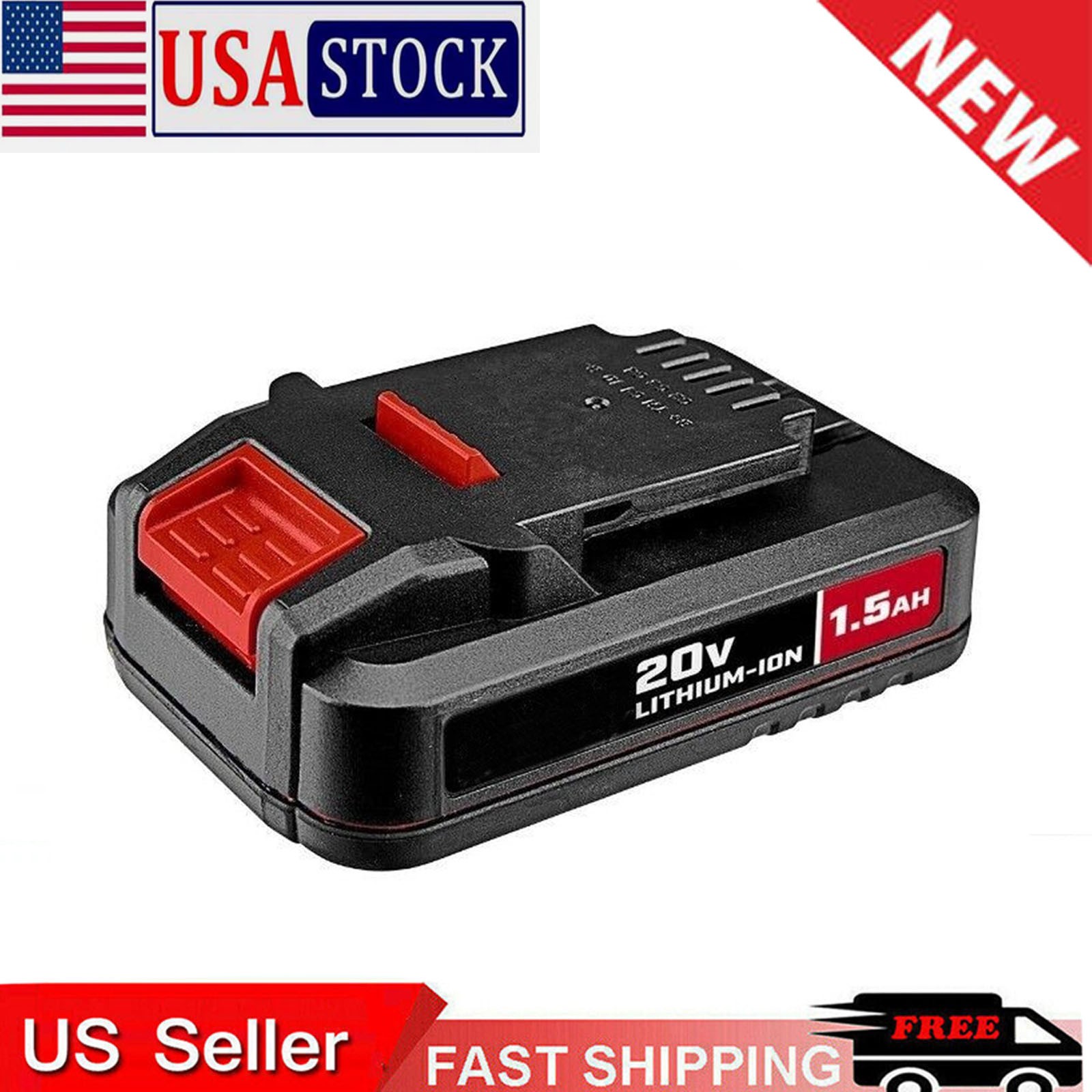 New Battery for Bauer 20V Cordless Power Tools 1702C-B 1701C-B 1907C-B 2108C-B