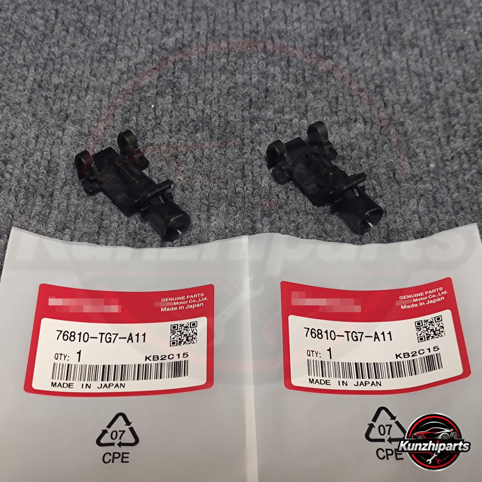 2x Front Windshield Washer Wiper Spray Nozzle For 2016-21 Honda Pilot Ridgeline