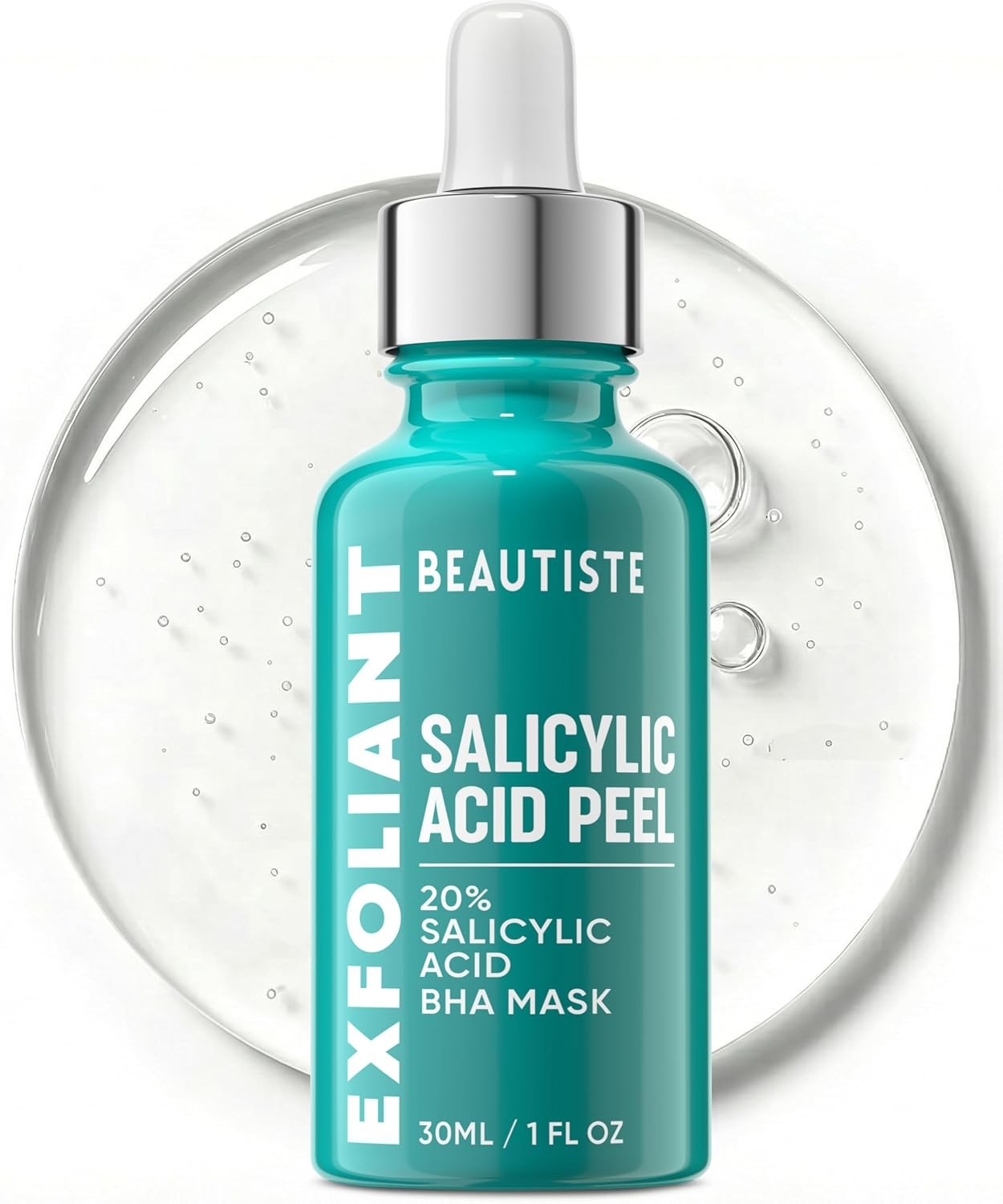 PURE SALICYLIC ACID 20% STRENGTH - ACNE SCARS CHEMICAL PEEL BHA, 1OZ BEAUTISTE