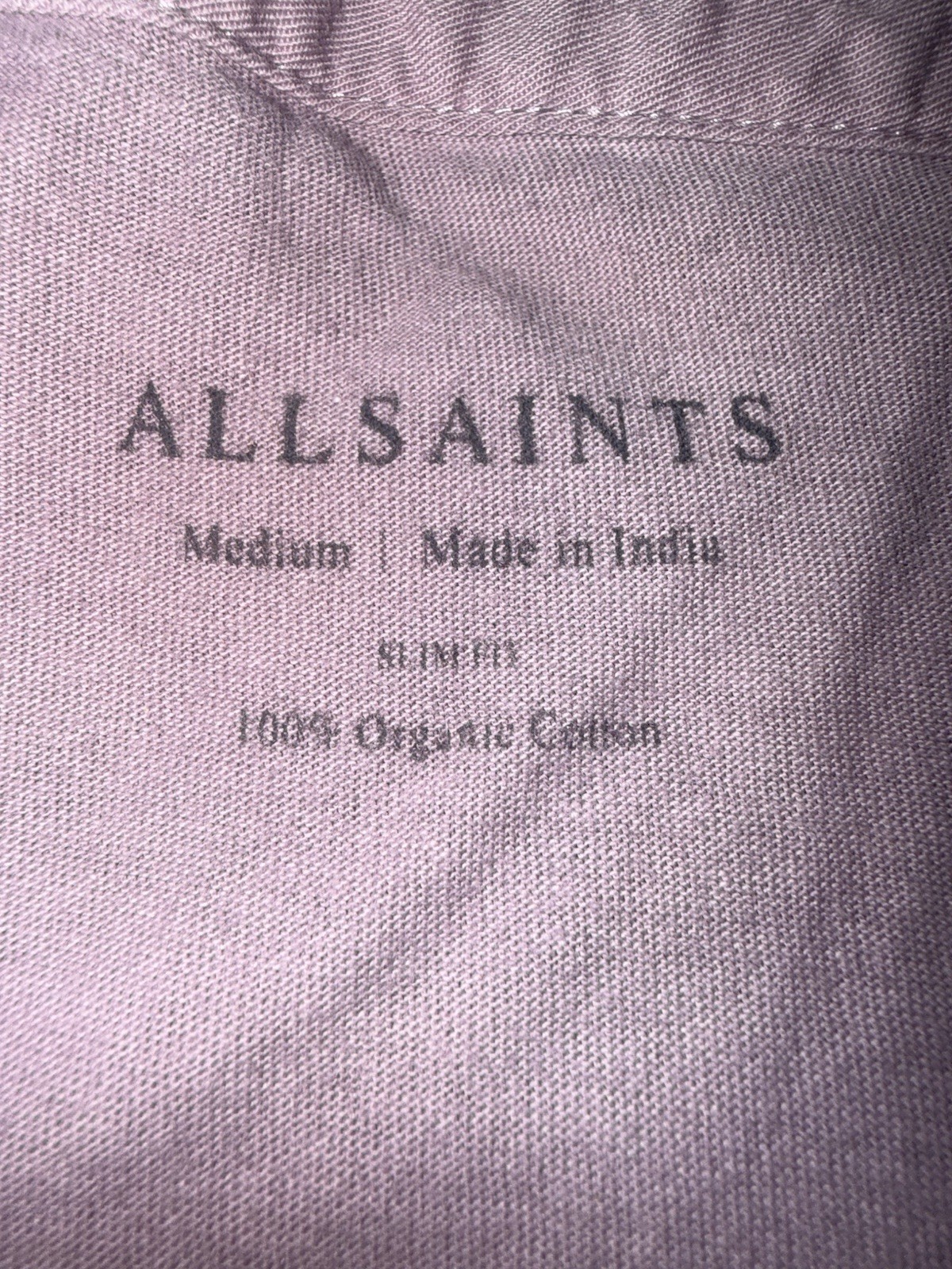 AllSaints Mode Merino Wool Polo Shirt Mens M Pink Ramskull Short Sleeve AllSaints Mode Merino Wool Polo Shirt Mens M Pink Ramskull Short Sleeve