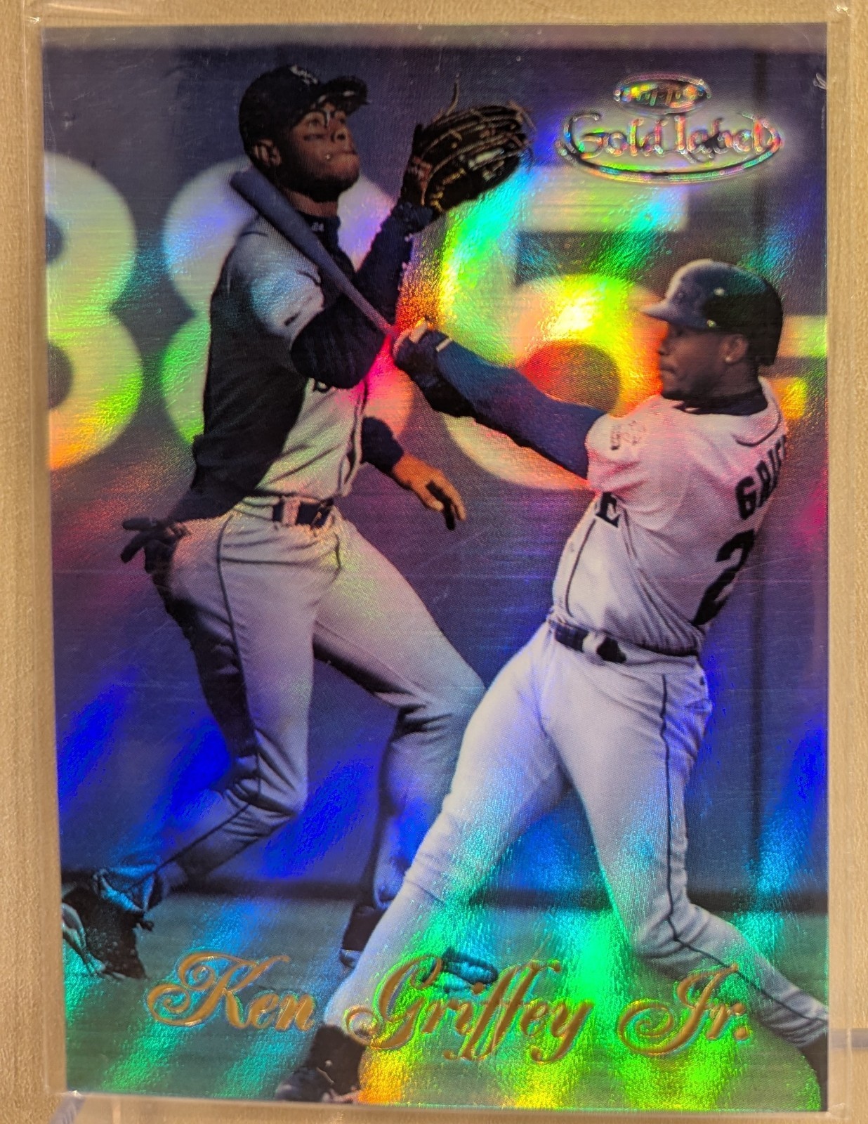 1998 Topps Gold Label CLASS 1 BLACK #100 Ken Griffey Jr Refractor RARE PARALLEL 1998 Topps Gold Label CLASS 1 BLACK #100 Ken Griffey Jr Refractor RARE PARALLEL