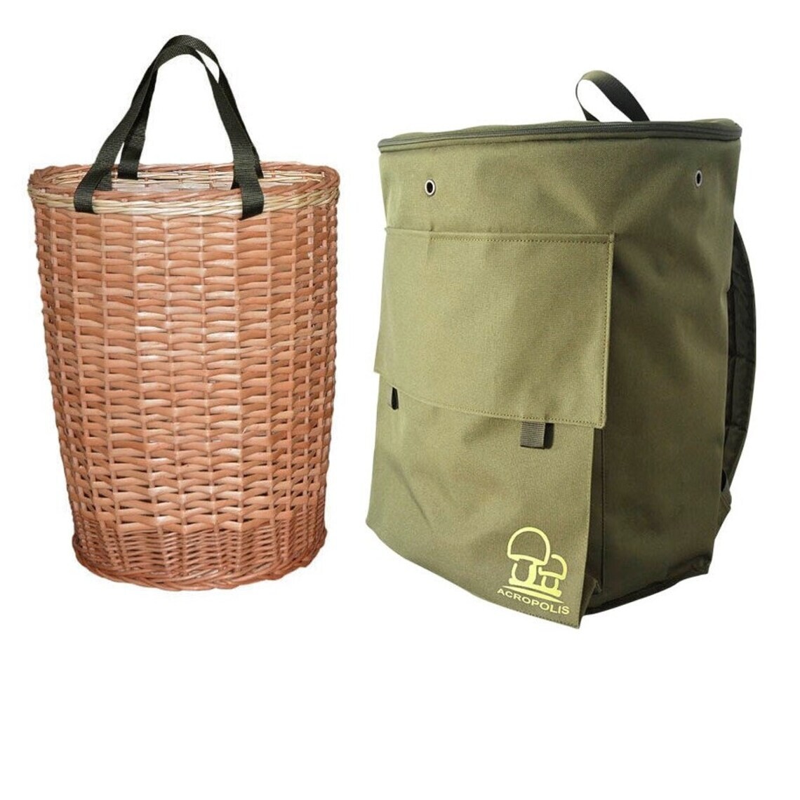 Forage Basket Rucksack Mushroom Picking Morels Wicker Bag Backpack Forager Gift