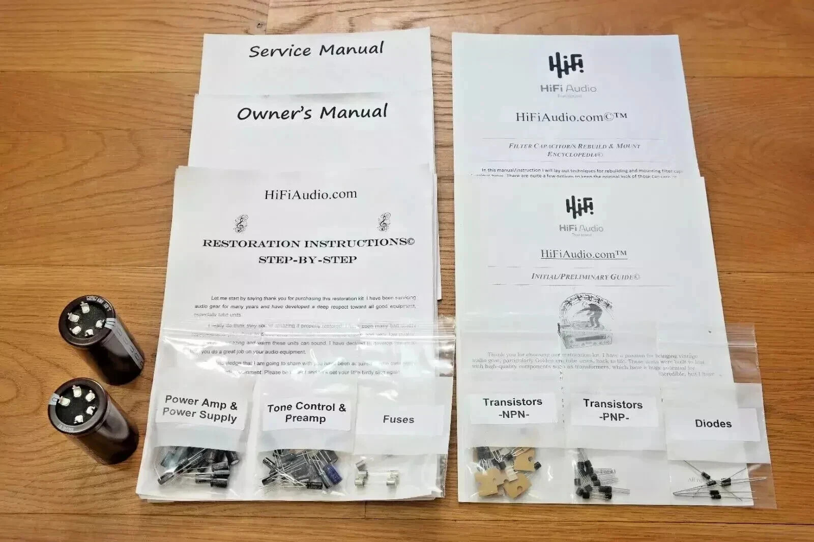 NAD 7250PE restoration recap upgrade kit repair filter capacitor rebuild