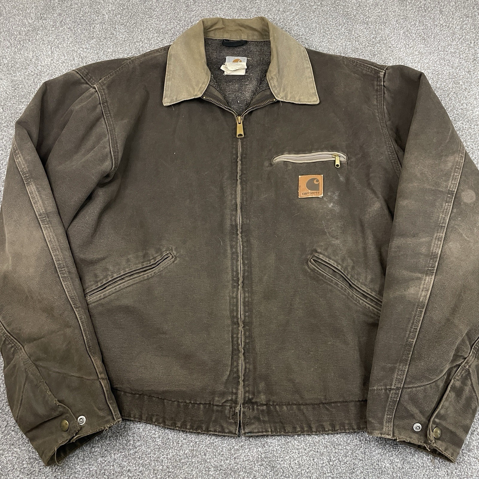 Carhartt J97 TMB Vintage Detroit Jacket Timber Mens XL USA Workwear Honeycombed Carhartt J97 TMB Vintage Detroit Jacket Timber Mens XL USA Workwear Honeycombed