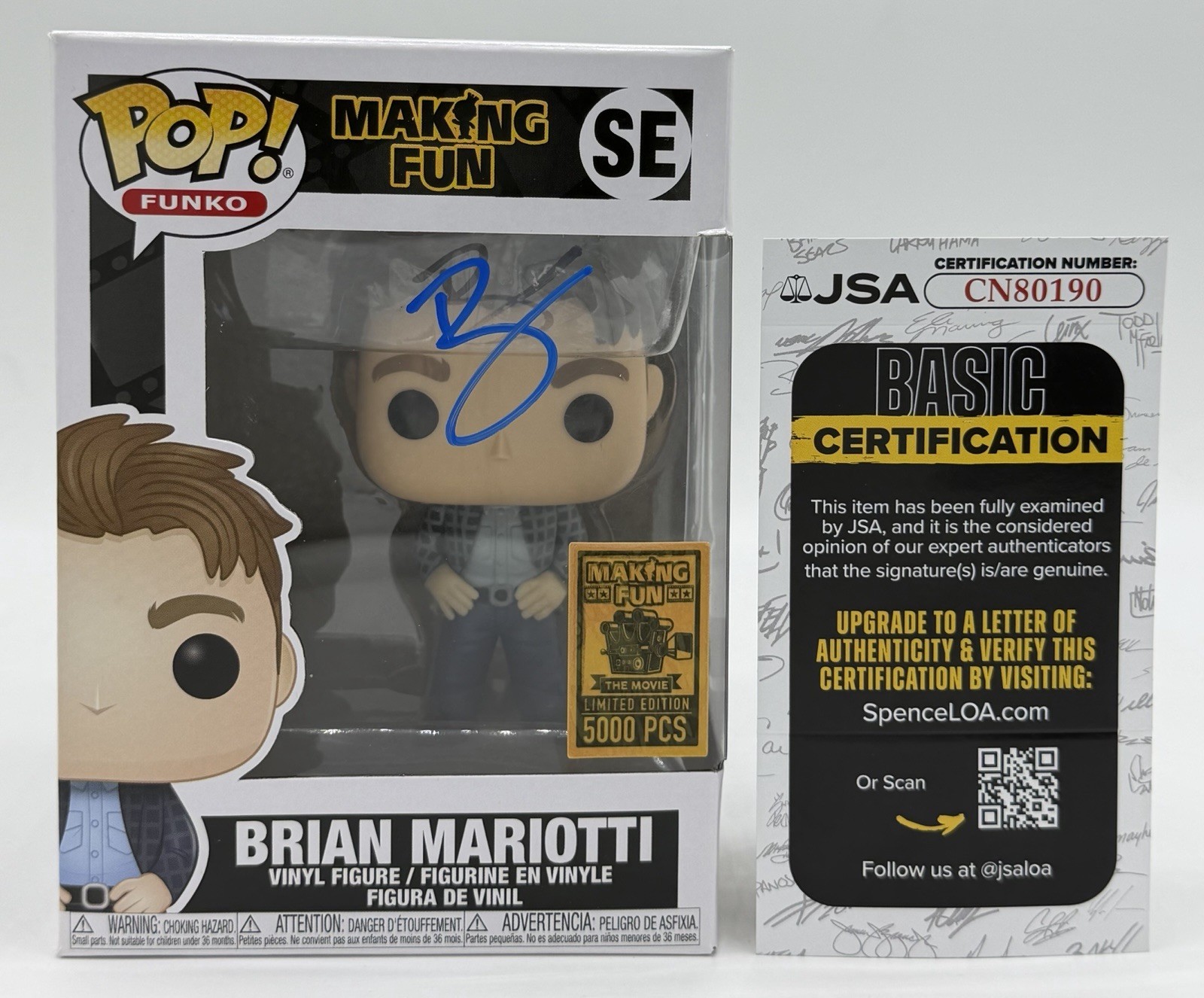 BRIAN MARIOTTI SIGNED ‘MAKING FUN’ FUNKO POP FORMER CEO JSA COA WS BRIAN MARIOTTI SIGNED ‘MAKING FUN’ FUNKO POP FORMER CEO JSA COA WS