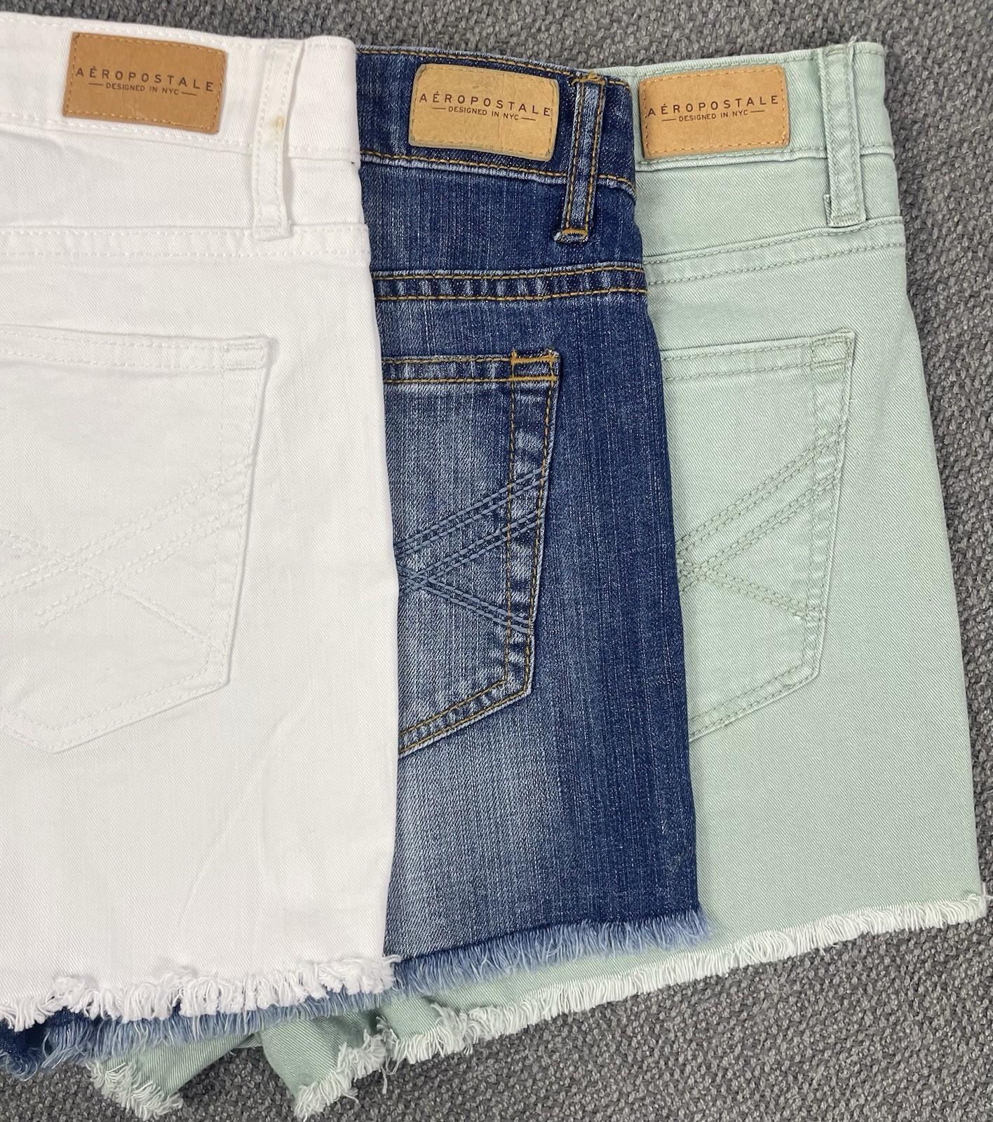 AEROPOSTLE Women\'s Size 12 Lot of 3 High Waisted Shorts with 3\