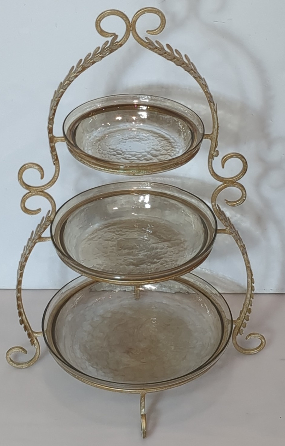 Vintage 3-Tier Wrought Iron 24\