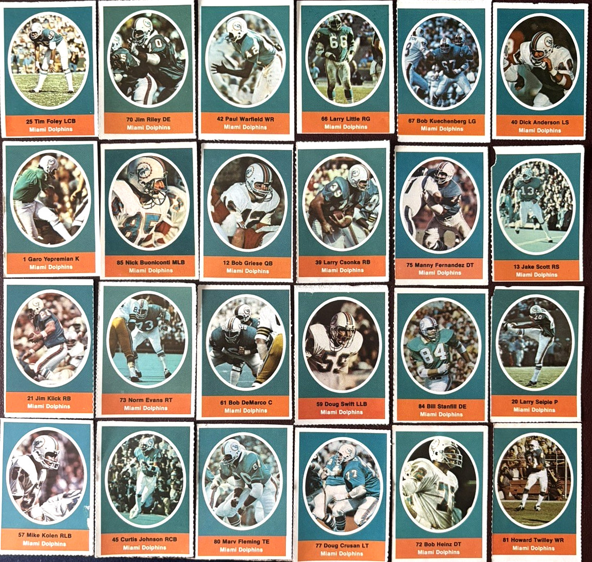 1972 Sunoco NFL (Dolphins) \