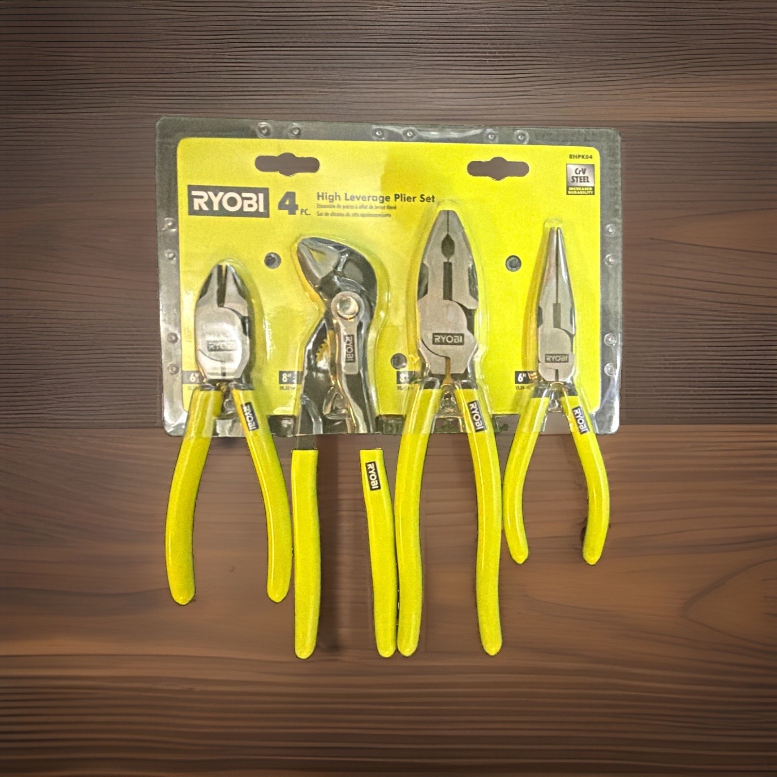 RYOBI High Leverage 4-Piece Pliers Set, Green [RHPK04] *Free Shipping*