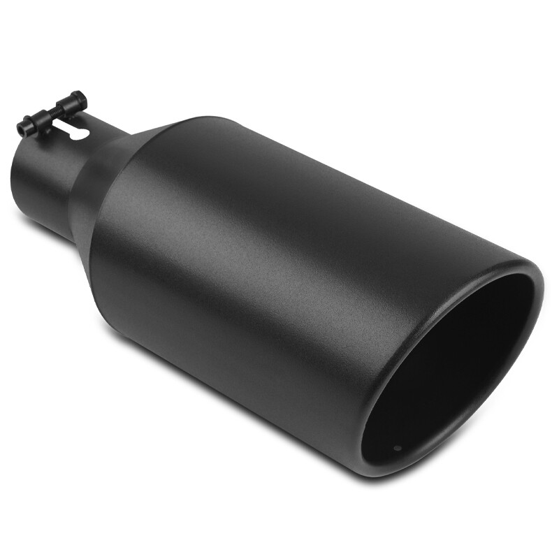 1pc/2pc Stainless Steel Bolt On Exhaust Tip Tailpipe-3\