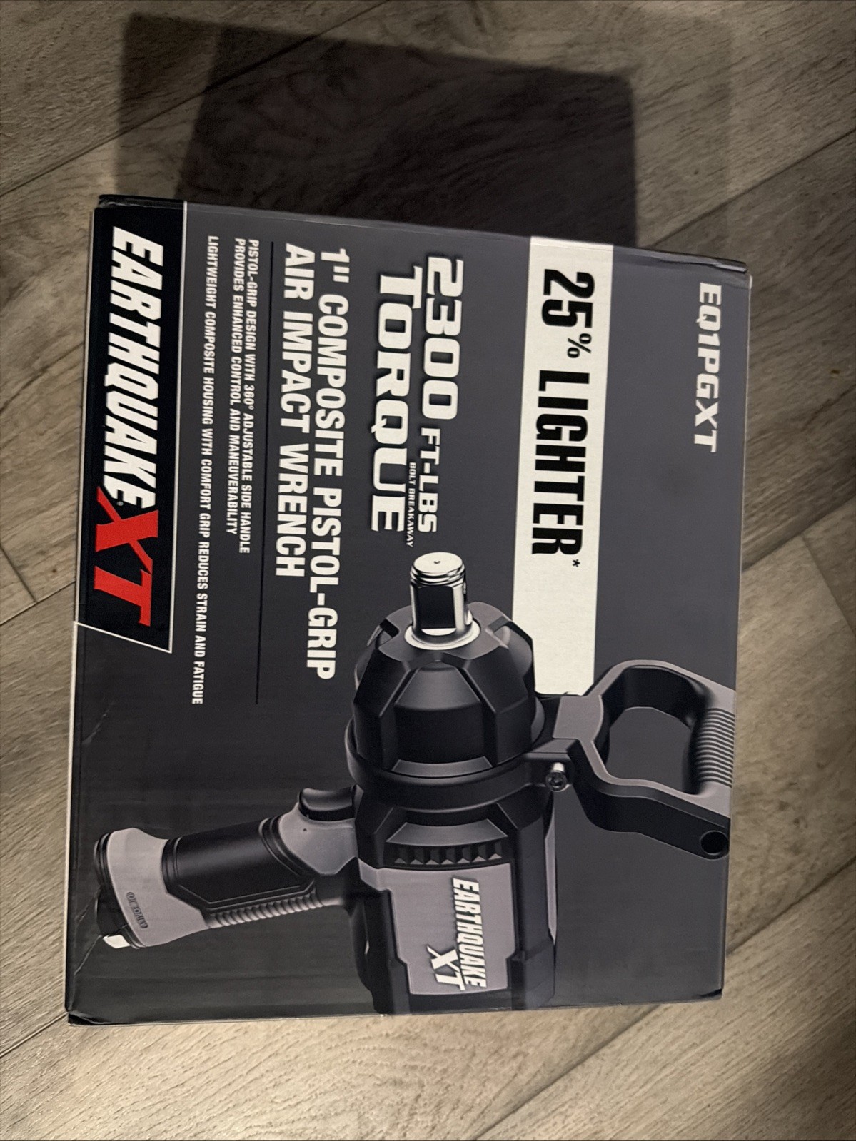 Earthquake XT 1” Air Impact Wrench 2300 FT-LBS Torque Pistol Grip Heavy Duty NEW Earthquake XT 1” Air Impact Wrench 2300 FT-LBS Torque Pistol Grip Heavy Duty NEW