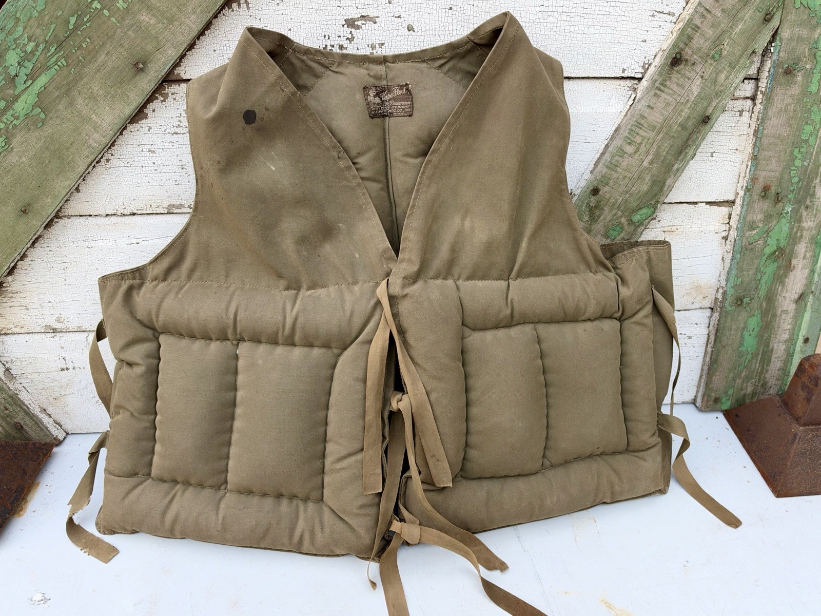 VINTAGE KAPO FLOAT ST. PAUL MN 1940 KAPOK FILLED LIFE JACKET PRESERVER WWII VINTAGE KAPO FLOAT ST. PAUL MN 1940 KAPOK FILLED LIFE JACKET PRESERVER WWII