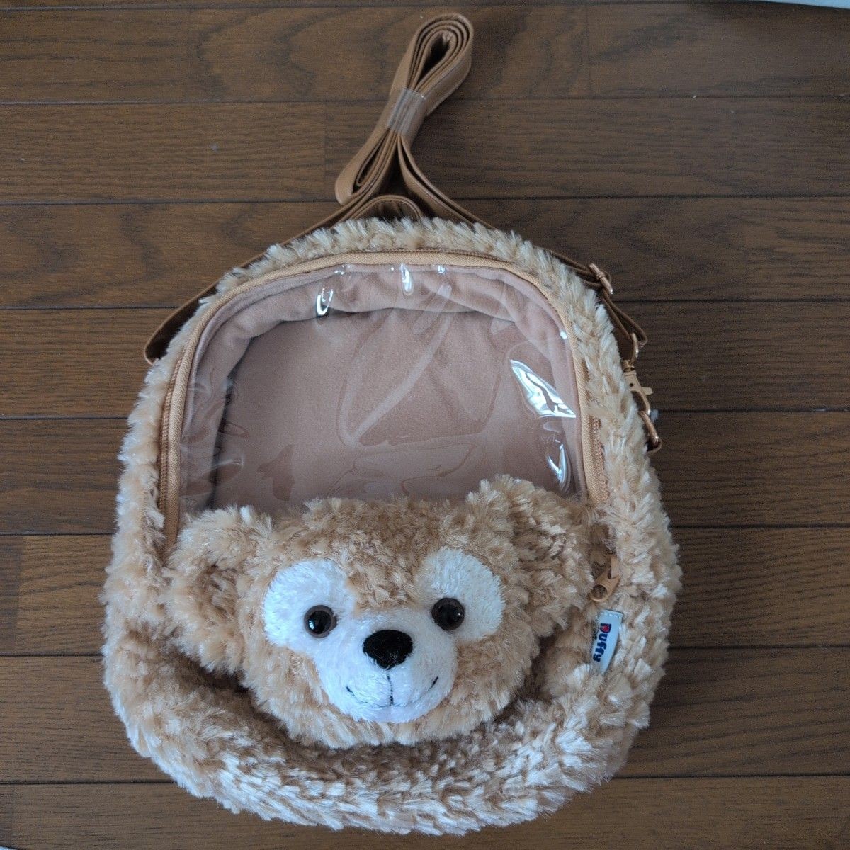 Duffy Face Shoulder Bag Backpack Clear Front Pocket Disney Itaba Shanghai New