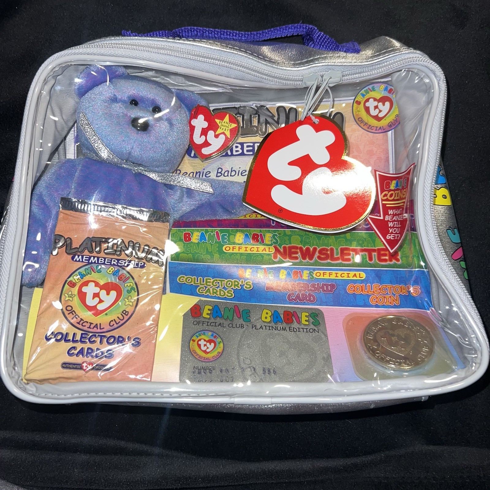 Ty Beanie Babies Platinum Edition Club Kit With Gold Coin Unopened Sealed + Tag Ty Beanie Babies Platinum Edition Club Kit With Gold Coin Unopened Sealed + Tag