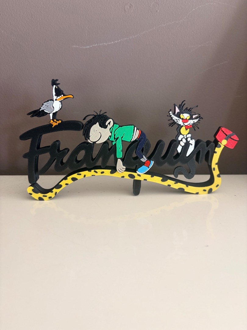 Franquin logo — Gaston Lagaffe / Marsupilami / Spirou