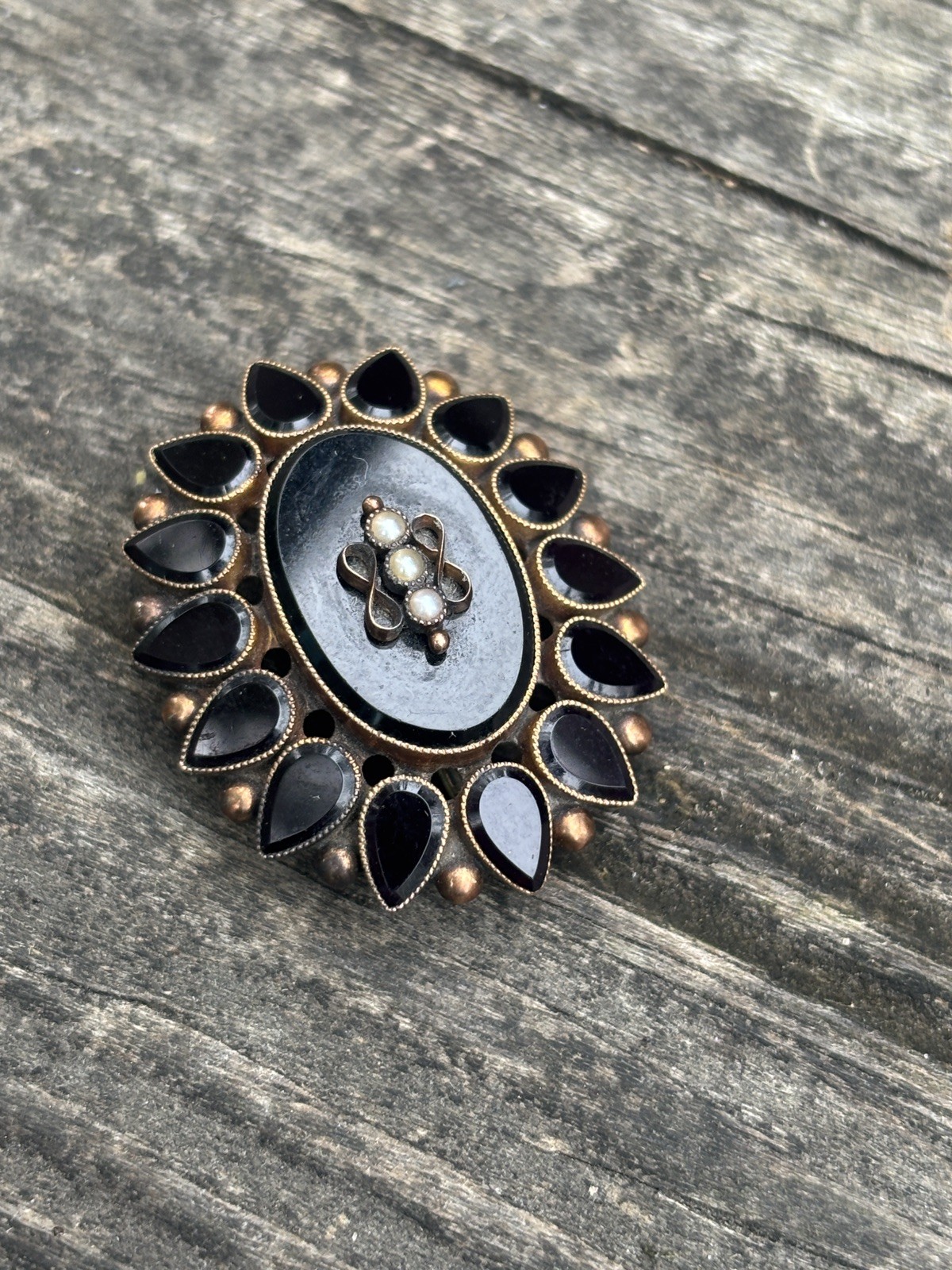 14k Victorian Yellow Gold Jewelry Black Onyx Brooch Pendant 5.0 grams 14k Victorian Yellow Gold Jewelry Black Onyx Brooch Pendant 5.0 grams