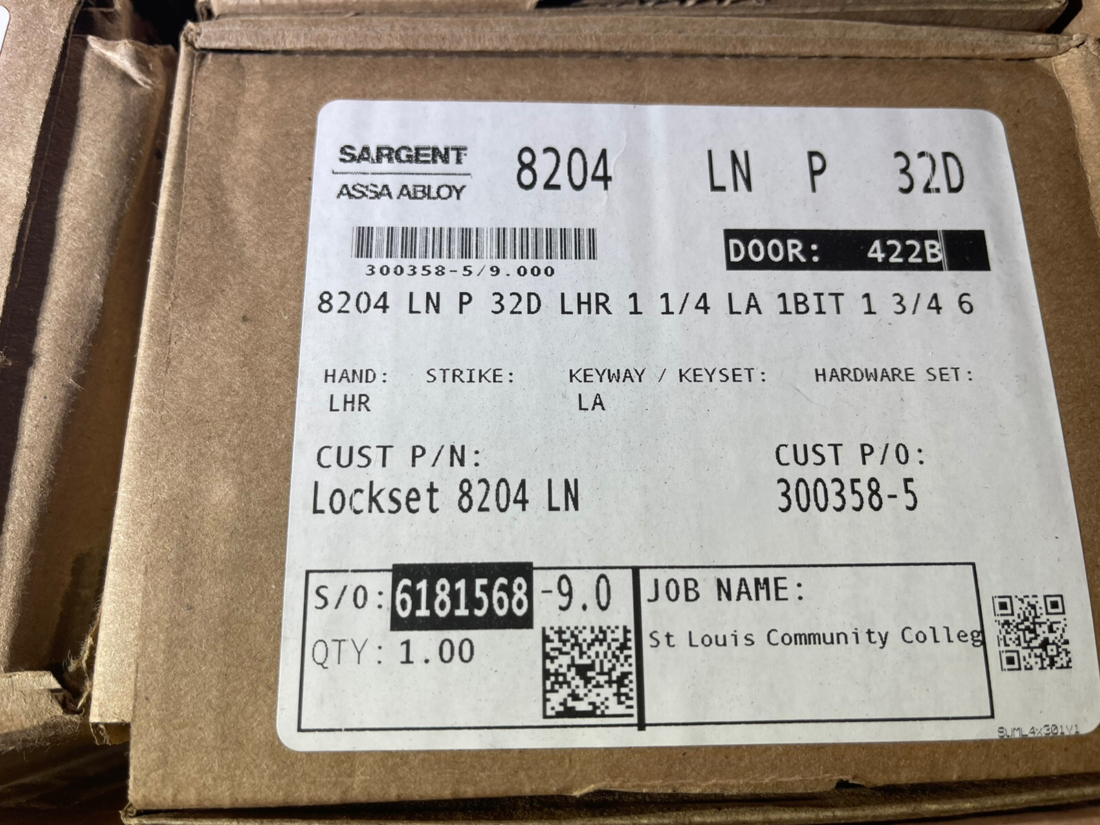 GENUINE Sargent LC 8204 LNP 32D LHR 1 1/4 1 3/4 Manufacturing Mortise Lock GENUINE Sargent LC 8204 LNP 32D LHR 1 1/4 1 3/4 Manufacturing Mortise Lock