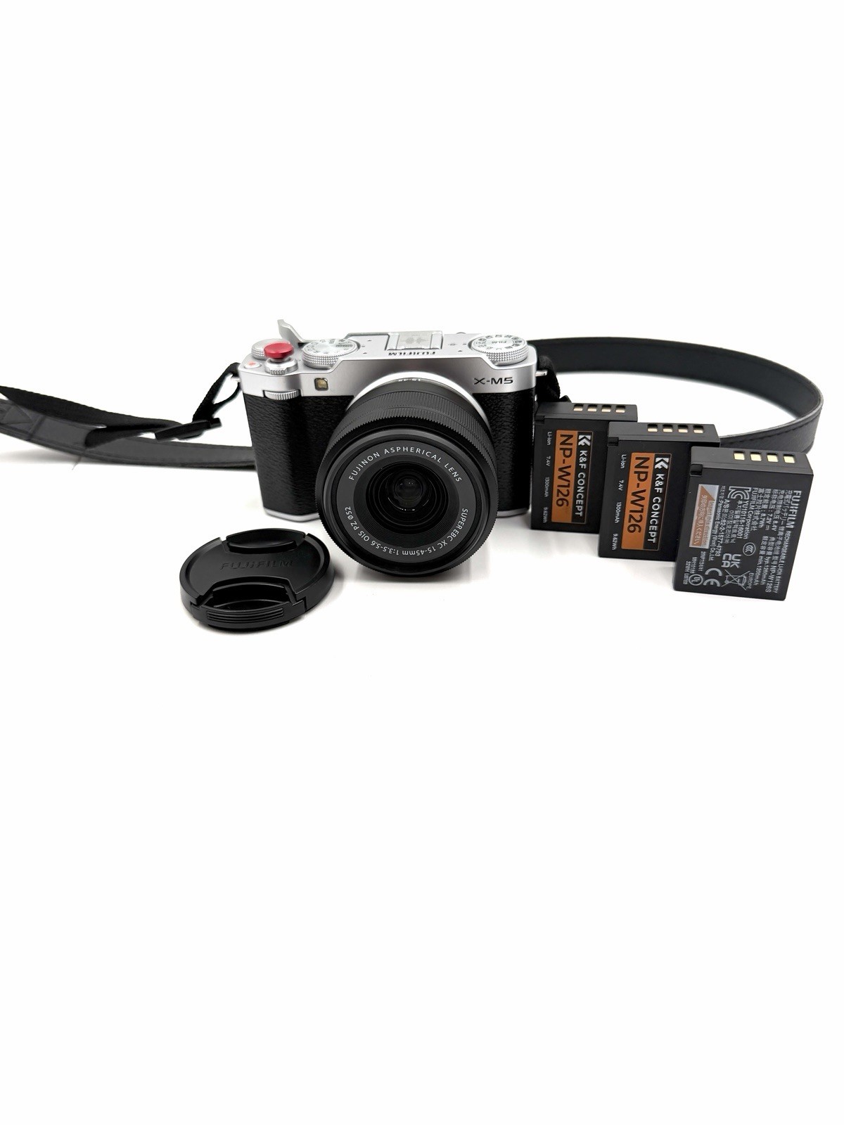 Fujifilm X-M5 Mirrorless Camera with XC 15-45mm f/3.5-5.6 Lens, Shutter 1519 Fujifilm X-M5 Mirrorless Camera with XC 15-45mm f/3.5-5.6 Lens, Shutter 1519