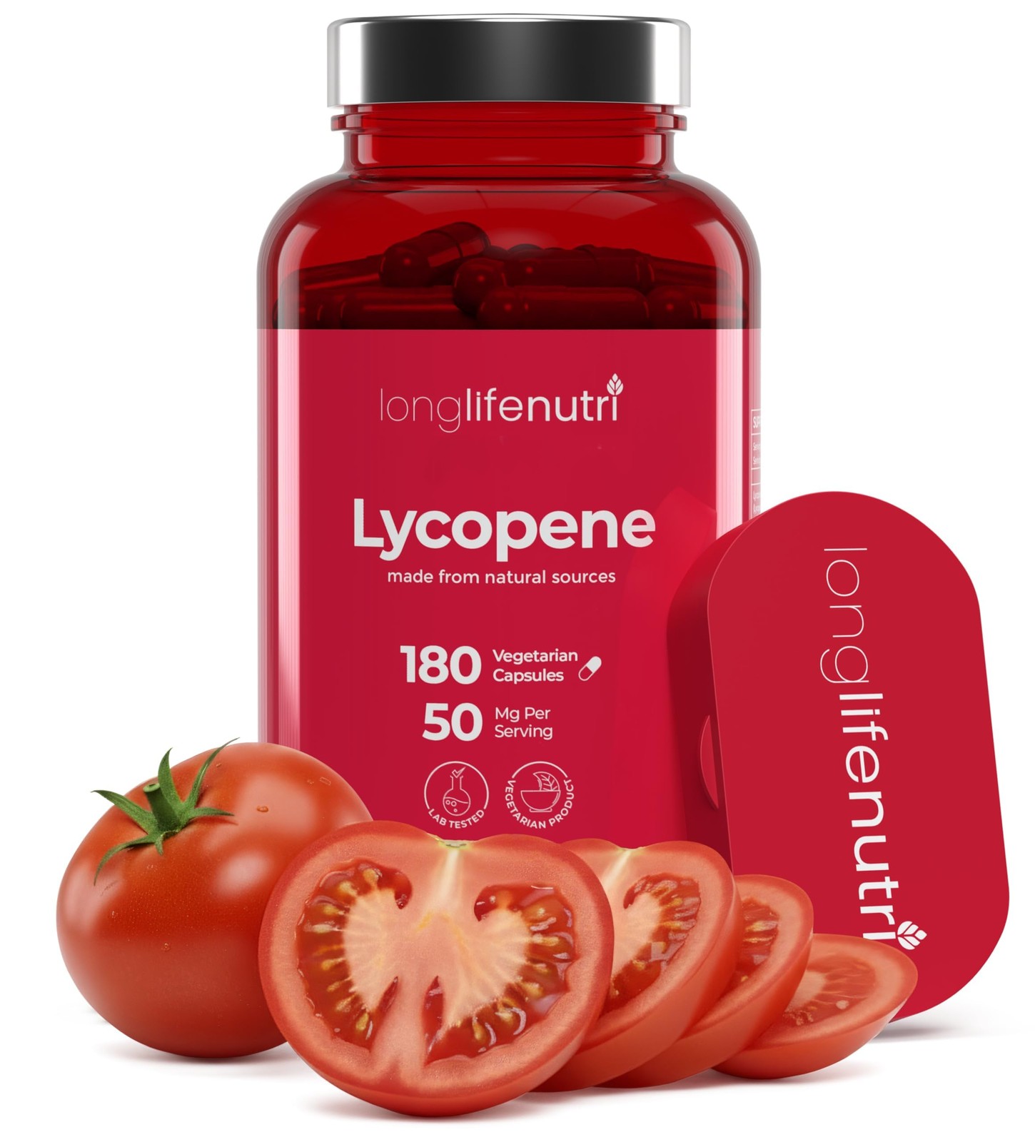 Lycopene 50mg 180 Vegetarian Capsules | Supplement Health | Natural Tomato... Lycopene 50mg 180 Vegetarian Capsules | Supplement Health | Natural Tomato...
