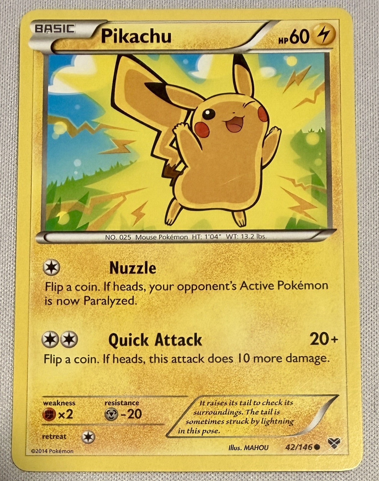 NM Pikachu Holo Limited Movie Promo 42/146 Pokemon XY + Bonus Common NM Pikachu Holo Limited Movie Promo 42/146 Pokemon XY + Bonus Common