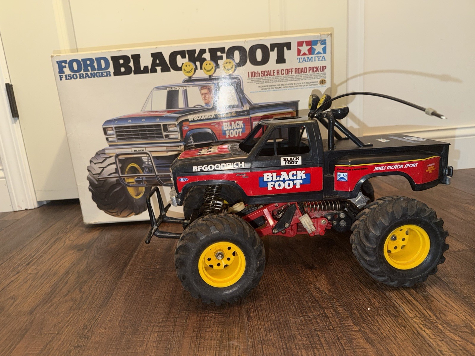Vintage Tamiya Blackfoot 1:10 RC Off-Road Truck 2WD Electric