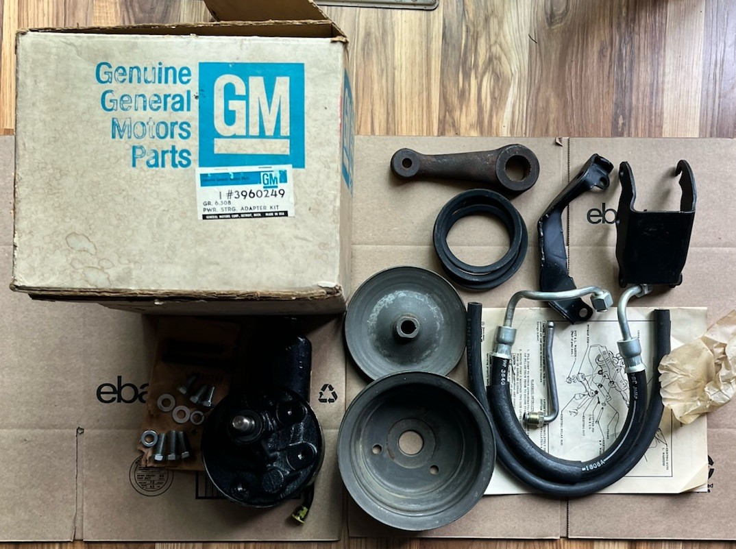 nos 1960s-1970s gm 3960249 power steering kit chevy  l-6,307,327,396  READ AD